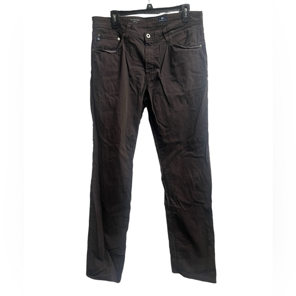 AG The Graduate Tailored Leg Pants Brown 34x32 - Picture 1 of 6